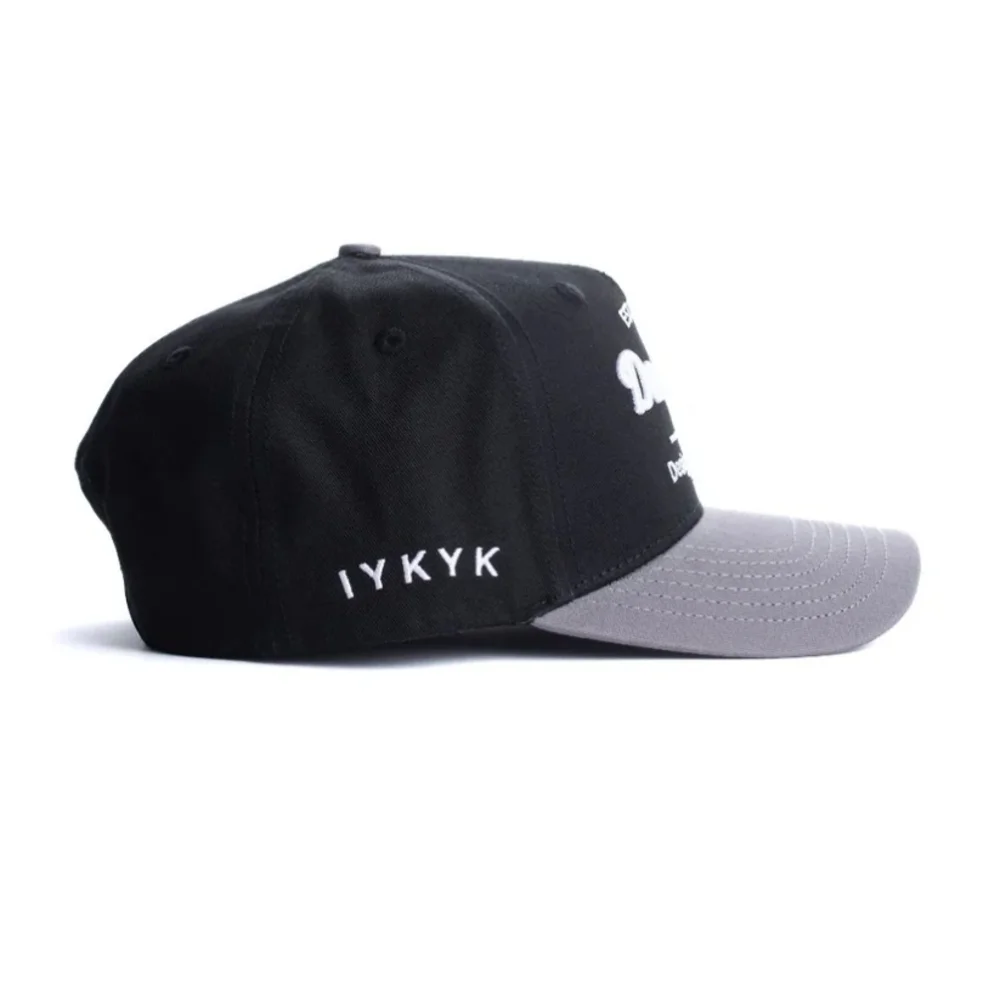 Dad Gang Brand | Black & Charcoal Grey Trucker Hat - Picture 5 of 6